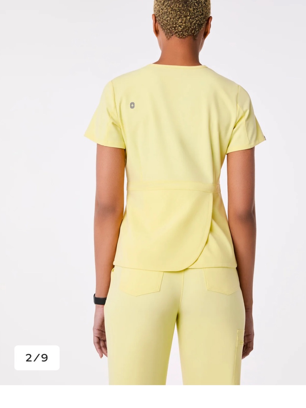 Figs Pale Yellow Scrub Set